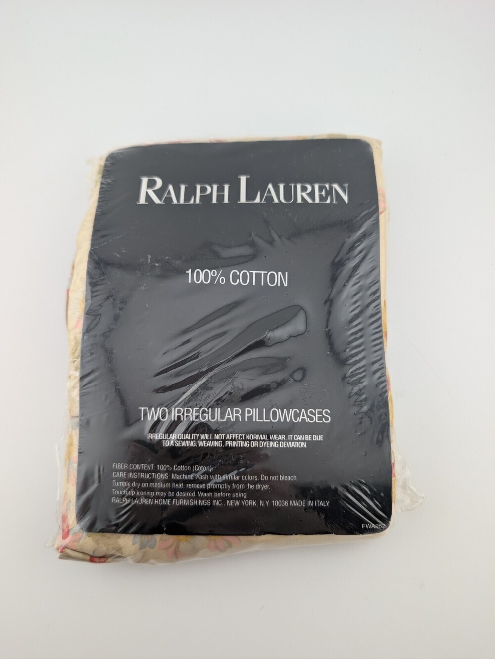 Vintage Ralph Lauren Pillowcases Irregular Great Barrington Floral 100% Cotton